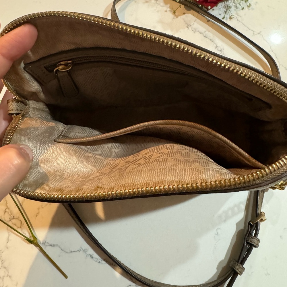 Michael Kors Taupe Crossbody Bag - Picture 3 of 8
